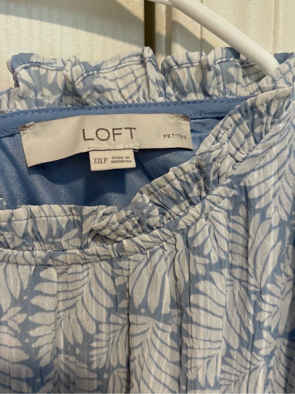 LOFT Blue White Dress XXLP - Picture 5 of 5